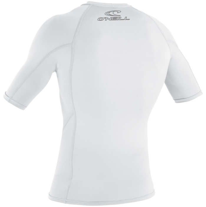 2024 O'neill Di Base Skins Manica Corta Crew Lycra Vest 3341 - Bianco